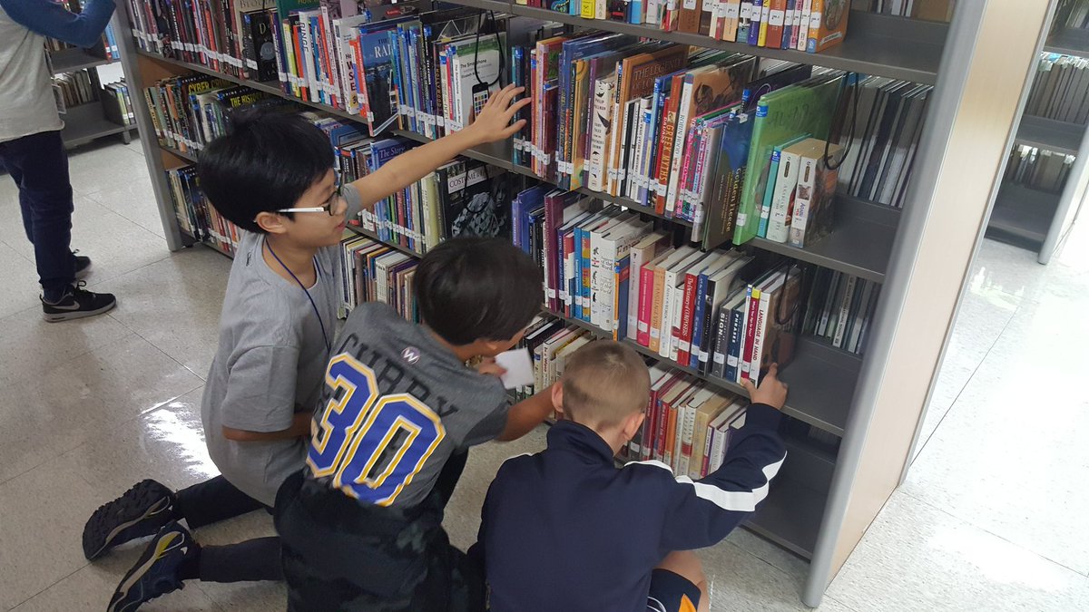 JayKeshaw's tweet photo. Big thank you to @klgreen2950 and the middle school library staff for an engaging, fun and at times challenging library scavenger hunt. The students enthusiasm and  collaboration showed how much they enjoyed your wonderful library orientation lesson. #kispride #Collaboration https://t.co/jnASUkL5ju