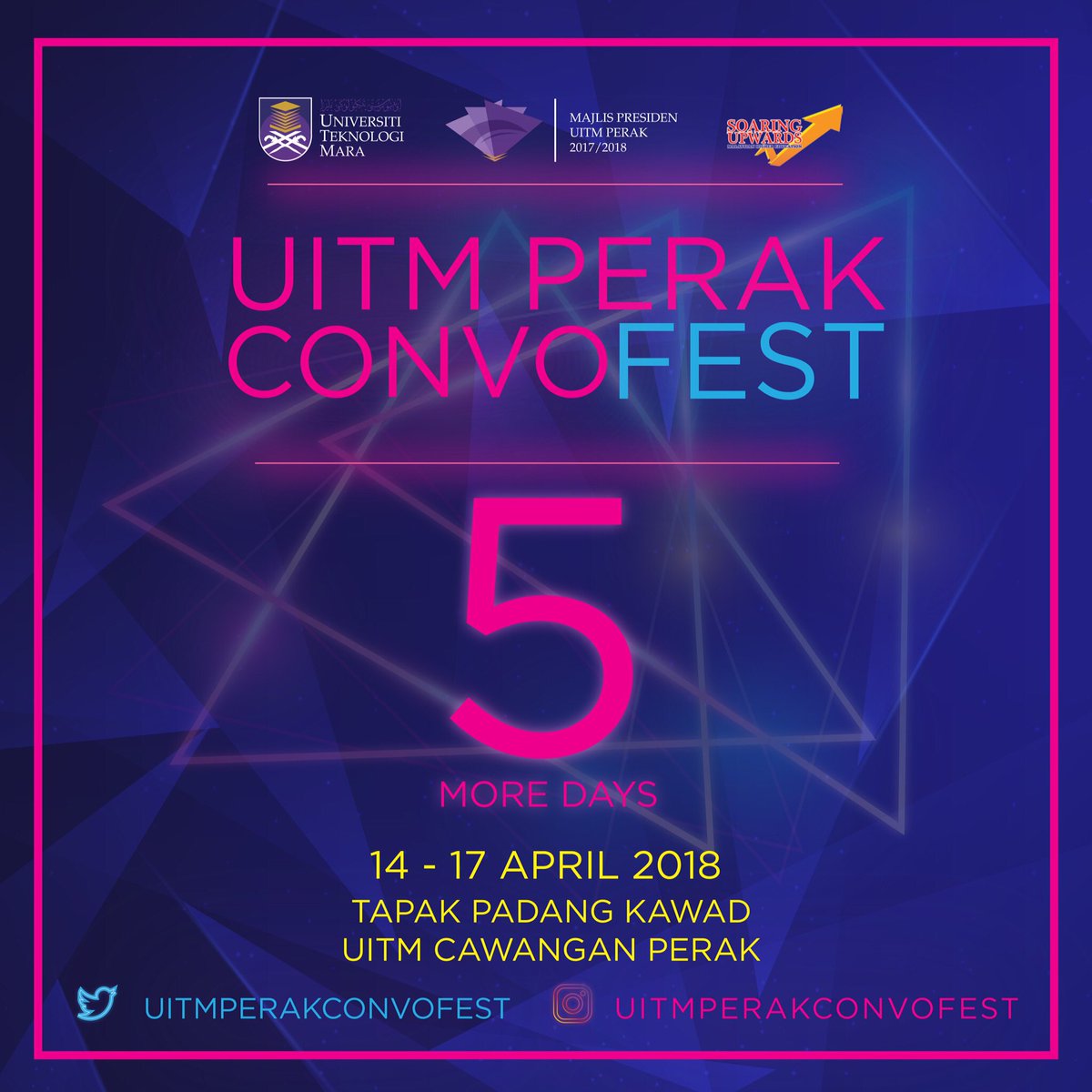 Mpp Uitm Tapah Twitterissa Uitm Perak Convo Fest Akan Berlangsung Dalam Masa 5 Hari Lagi Ayuh Datang Memeriahkan Pesta Konvo Ini Beramai Ramai Turut Hadir Artis Jemputan Ismail Izzani Dan Naim Daniel