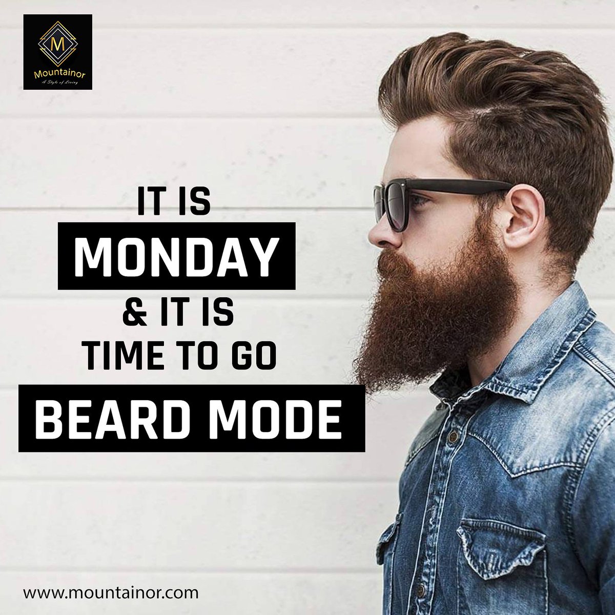 BeingMountainor's tweet photo. BEARD MODE

#Mountainor #monday #inspirational #motivational #newbeard #newweek #grow #goforbeard #beardboy #Mountainer #Beard #Beardlove #instahair #beardgang #beardoil #grooming #beardking #bearded #style #beardstyle #beardiesofinstagram #beardboy #manly #beardcrew #MondayMood https://t.co/ENX9qLRap8