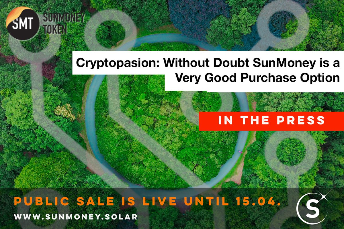 SunMoneyGlobal's tweet photo. Read Cryptopasion’s article in Spanish about the SunMoney Token Sale here: https://t.co/AWdVqP3TAc #sunmoney #ico https://t.co/Hhe6ro18Rz