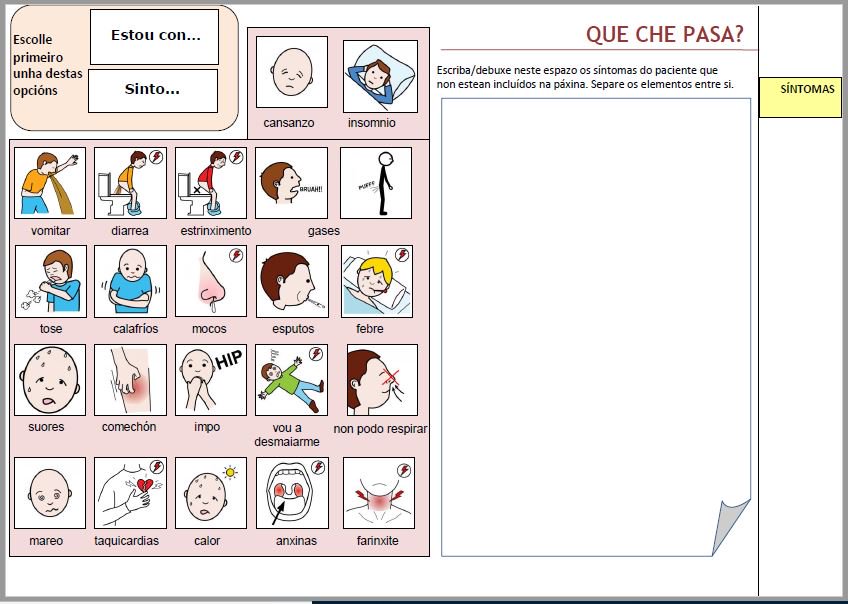 arasaac's tweet photo. 👩‍⚕👨‍⚕🏥“CADERNO DE APOIO Á COMUNICACIÓN CO PACIENTE. Comunicación no ámbito hospitalario e/ou consulta médica” en colaboración por CEAPAT y ARASAAC.
➡🖥 https://t.co/9cNYzelVSZ https://t.co/drdNuDEoIF
