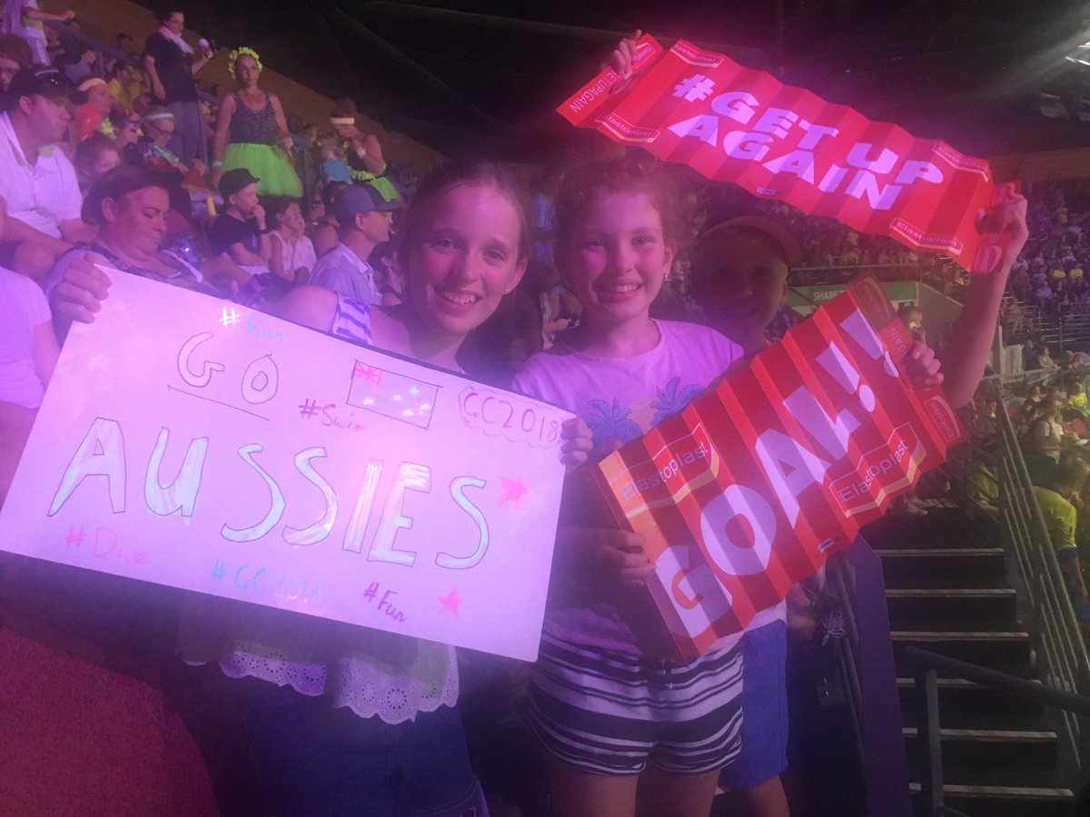 #GC2018netball. 
Just a little excited to be watching the Diamonds!