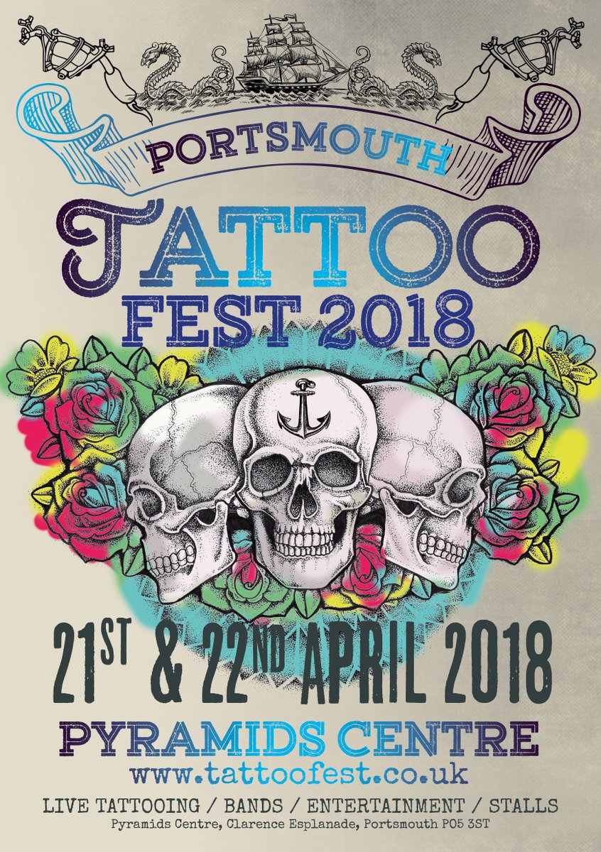 PHDockyard's tweet photo. June sees the launch of our brand new exhibition: Tattoo: British Tattoo Art Revealed from 30 June. In the meantime, don't forget to visit @tattoofestuk - a brand new tattooing festival on 21 - 22 April in #Portsmouth. Explore: https://t.co/VcosFi69xp https://t.co/eVvsaBD8XE