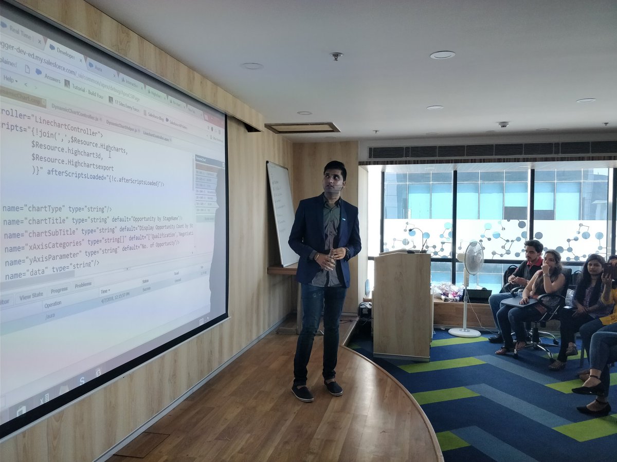 NarulaSurbhi's tweet image. Generating charts using #lightningcomponents by @pritamsfdc with demo 
#TrailblazerCommunity #Trailheart #TDX18GG #SalesforceOhana