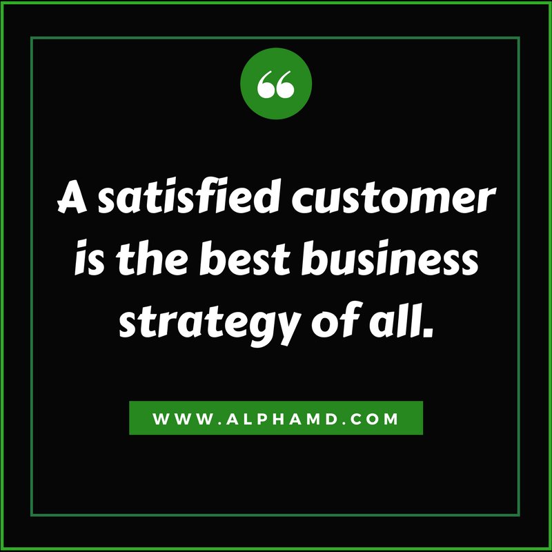 AlphaMD7's tweet photo. A SATISFIED CUSTOMER IS THE BEST BUSINESS STRATEGY OF ALL.
#alphamd #maketing #strategies #Business #corporate #goals #success #growthmindset #sustainability #MondayMotivation https://t.co/6Xwwbo2mJf