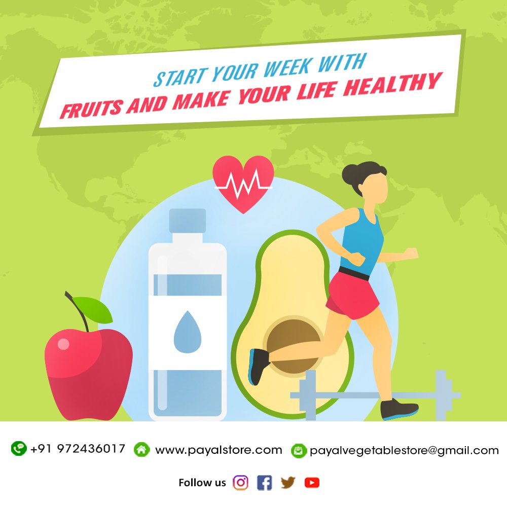 payal_store's tweet photo. Start your week with fruits and make your life healthy. Go our website and order now: https://t.co/I86B9KXdhy

#VEGETABLES #vadodara #baroda #lovefruits #healthyfood #healthydiet #freshfood #nutrition https://t.co/Evs85pEtAY