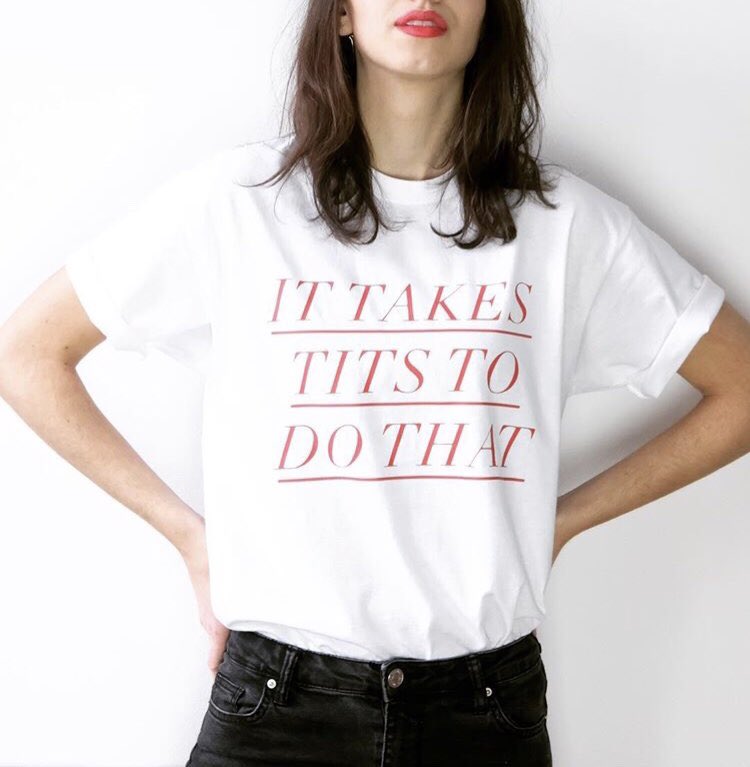 #MONDAYMOTIVATION \\ IT TAKES TITS TO DO THAT - Come celebrate #femalefounders tomorrow @thehoxtonhotel &amp; you can nab yourself one of <a href="/wearekin_co/">wearekin</a> charity tees for #womensaid #ladyballs #ladyhumps #womeninbiz #startup #shopsmall #SmallBiz