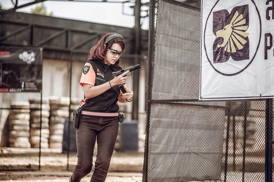 target1shooting's tweet photo. IPSC Infinite Family Match in Bangkok yesterday. Irene feeling the pressure at times but kept a cool head and remembered her training. #IPSC #shootingcompetition #shootingrange #pistolshooting #czshadow #9mm #timedevent #concentration #bangkok #thailand https://t.co/oMHy896z1b