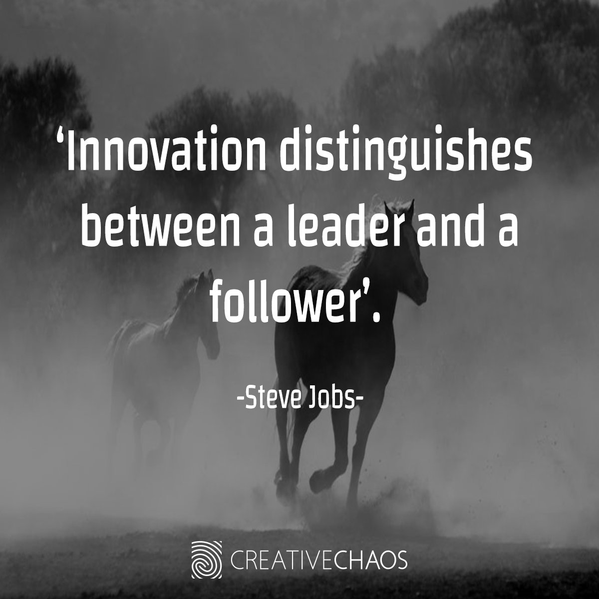 creativechaospk's tweet photo. "Innovation distinguishes between a leader and a follower." -- Steve Jobs
#Qoutes #Motivational #Inspirational https://t.co/pdt9og2igO