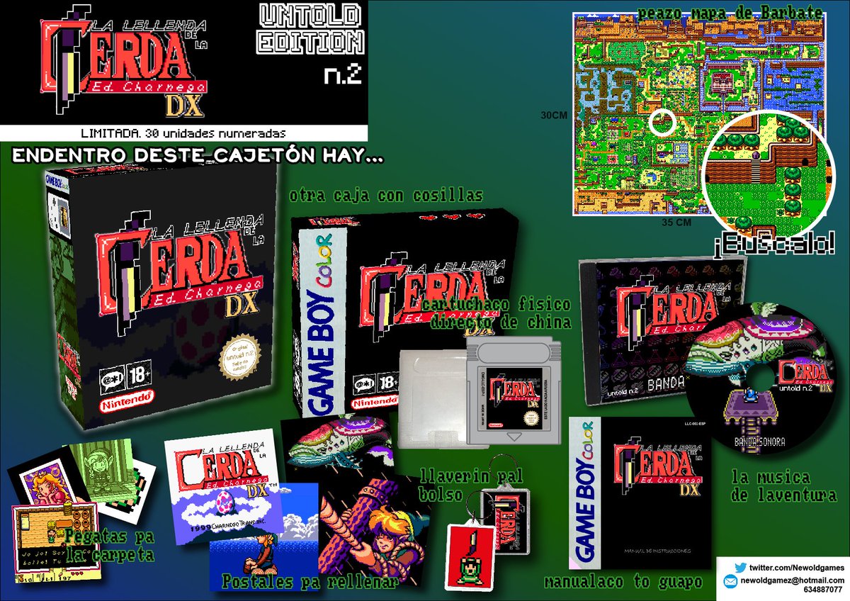 Newoldgames's tweet photo. LA LELLENDA DE LA CERDA game boy / color / advance 50 unidades, por fin.
Necesito saber que color preferís.
Hay 7, los de la foto y gris.
Espero vuestros comentarios. Gracias! https://t.co/BbERKcggwv