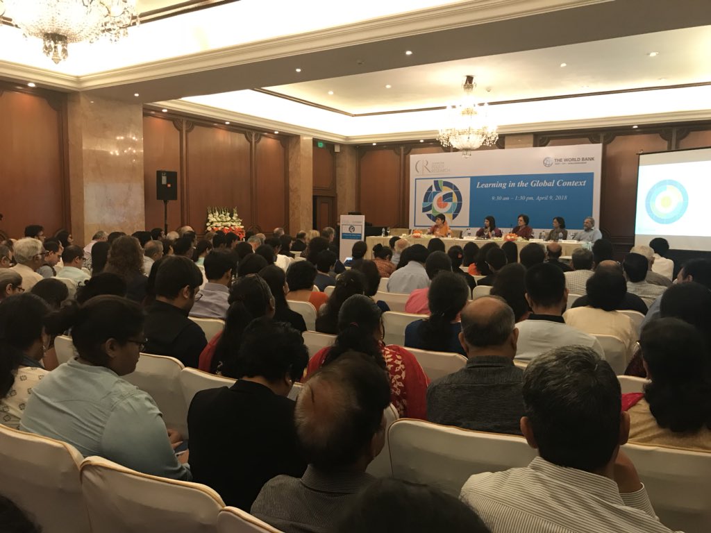 Francisco Marmolejo (@fmarmole) on Twitter photo Great panel reflecting on the main finding from the #WDR2018 <a href="/WorldBank/">World Bank</a> Report on #Education and its relevance for #India, co-convened by <a href="/WorldBankIndia/">World Bank India</a> and <a href="/CPR_India/">Centre for Policy Research</a>: <a href="/venitakaul/">Venita Kaul</a>, <a href="/vyjayas/">Vyjayanthi Sankar</a>, <a href="/GeetaKingdon/">Prof. Geeta Kingdon</a> and N.V. Varghese providing provocative perspectives. Great panel reflecting on the main finding from the #WDR2018 <a href="/WorldBank/">World Bank</a> Report on #Education and its relevance for #India, co-convened by <a href="/WorldBankIndia/">World Bank India</a> and <a href="/CPR_India/">Centre for Policy Research</a>: <a href="/venitakaul/">Venita Kaul</a>, <a href="/vyjayas/">Vyjayanthi Sankar</a>, <a href="/GeetaKingdon/">Prof. Geeta Kingdon</a> and N.V. Varghese providing provocative perspectives.