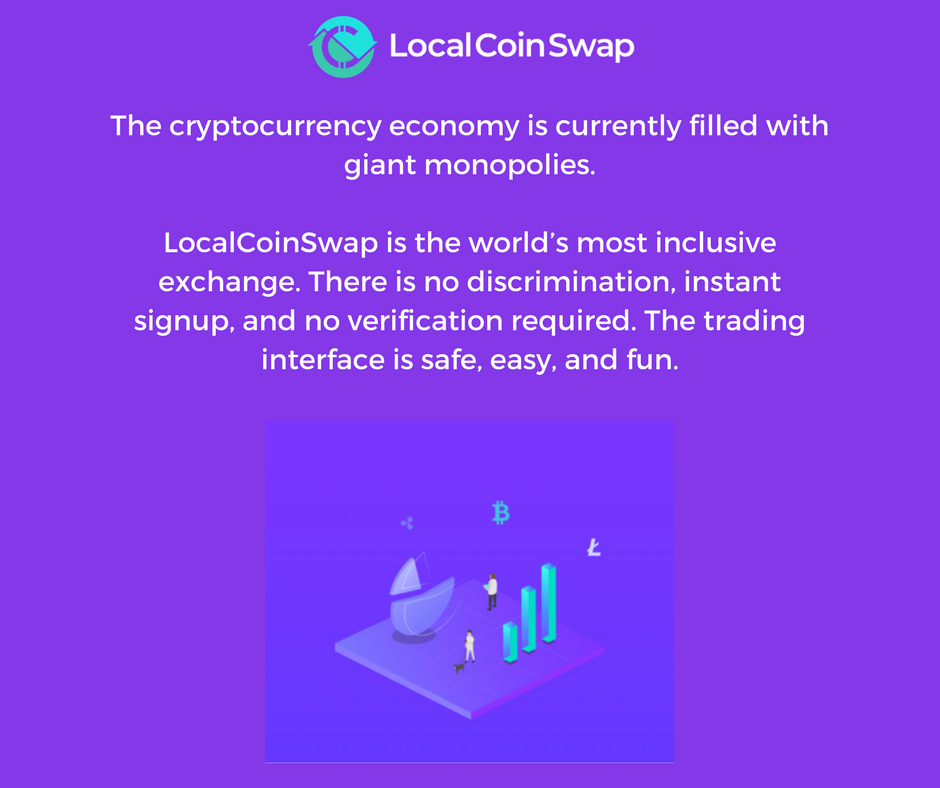LocalCoinSwap_'s tweet photo. LocalCoinSwap is the world’s most inclusive exchange. There is no discrimination, instant signup, and no verification required. The trading interface is safe, easy, and fun.
https://t.co/SaHTZu0F96 https://t.co/00Q7mUnaCC