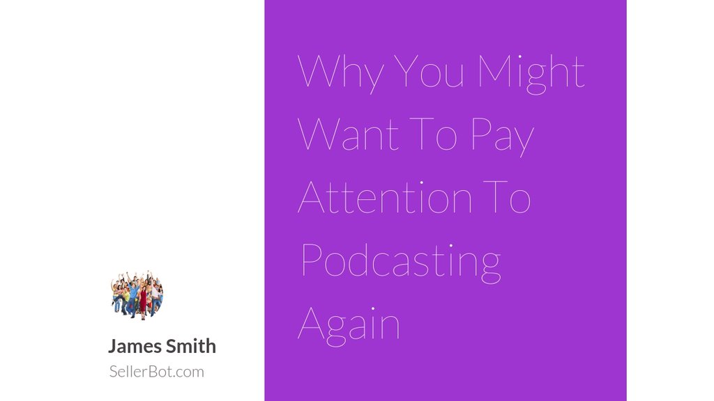 eziadvertising's tweet photo. Why You Might Want To Pay Attention To Podcasting Again https://t.co/gn5ztCNlaT #Business #Marketing #Podcast #Job #MP3MIDI #Audiopodcasts #IsOnline #Fiverr https://t.co/UIMTeHqKJP