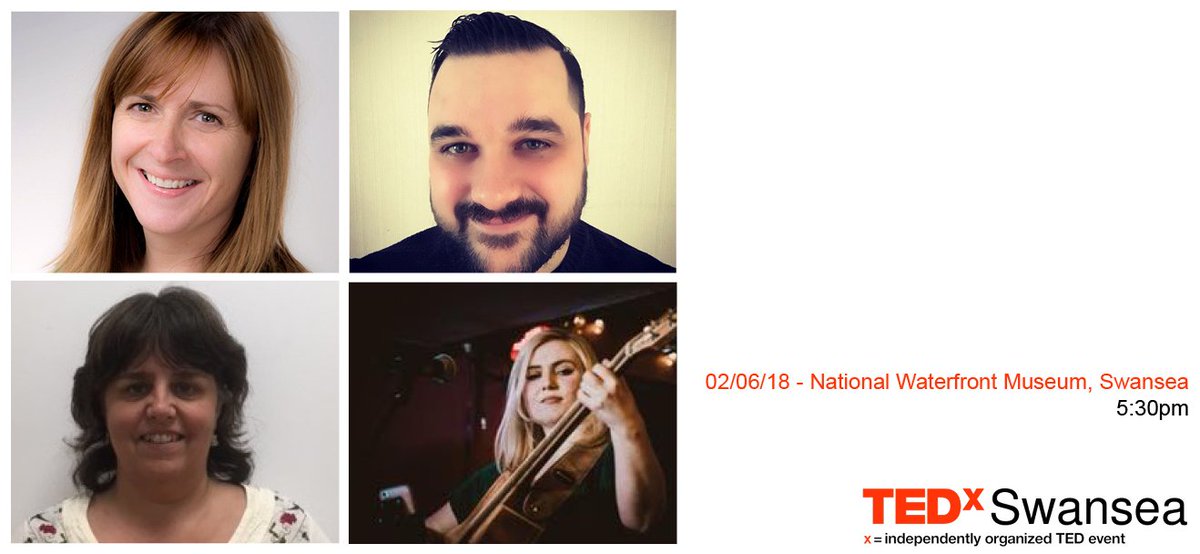 TEDxSwansea's tweet photo. We're back! Mark the date - 02/06/18 at @The_Waterfront. We're also delighted to announce our first speakers and performer @Deborah08765276, @SarahBe55632336, @MarkHendyHR and @EleriAngharad92. Tickets on sale 9am this Thursday (09/04/18). More info via https://t.co/ccGcRs95rt https://t.co/ez3TkSJuL4