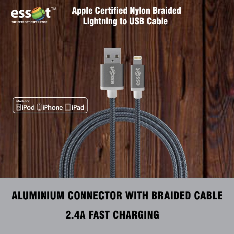 essotglobal's tweet photo. Essot brings you MFI certified Lightning cable for iPhone which supports up to 2.4A fast charging and high-speed data transfer to save your precious time.
Amazon: https://t.co/7wE0MXw1hb, Flipkart: https://t.co/mpjVh49HLK, Paytm:
https://t.co/okE6nCh5To
#Essot, #MFICable, https://t.co/zWN5w3AgFR