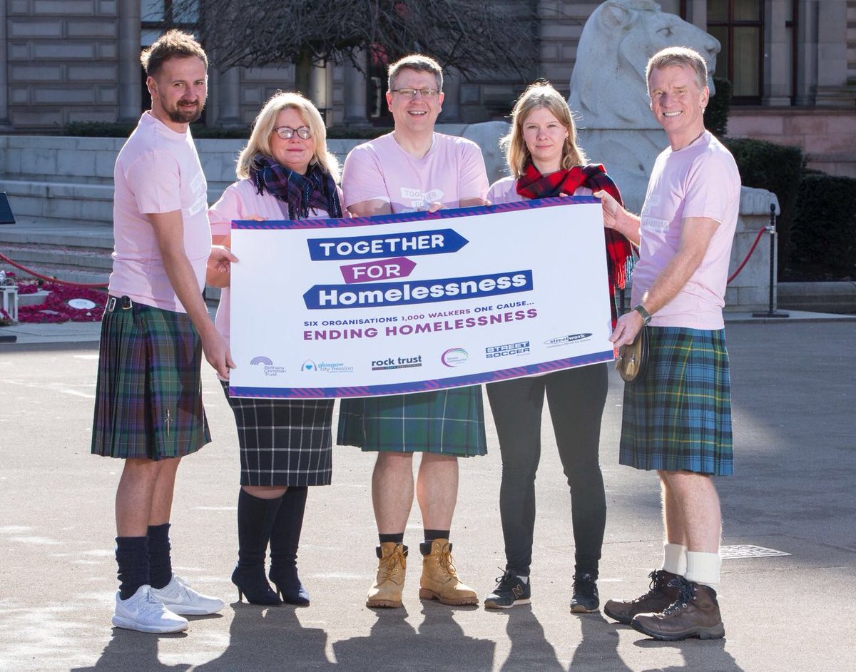 MrDavidDuke's tweet photo. Looking forward to taking part in the #Glasgow @thekiltwalk in 3 weeks time. This year I’m walking with #TogetherforHomelessness as 6 different charities unite for 1 cause. If you, your business or family want to join us go to @T4Homelessness and click the weblink. Thanks 🙏🏽 https://t.co/Oe9lAJIdTF