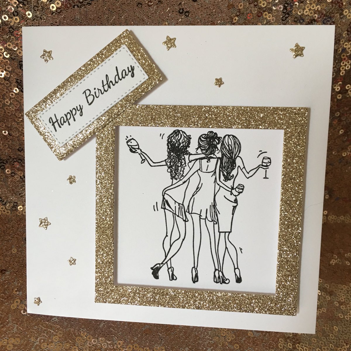 LisaGDesigns's tweet photo. Loving this stamp from @MakingCards  ❤️ #happybirthday #birthdaycard #glitter #cardmaking https://t.co/Z6f3oZ3LOR
