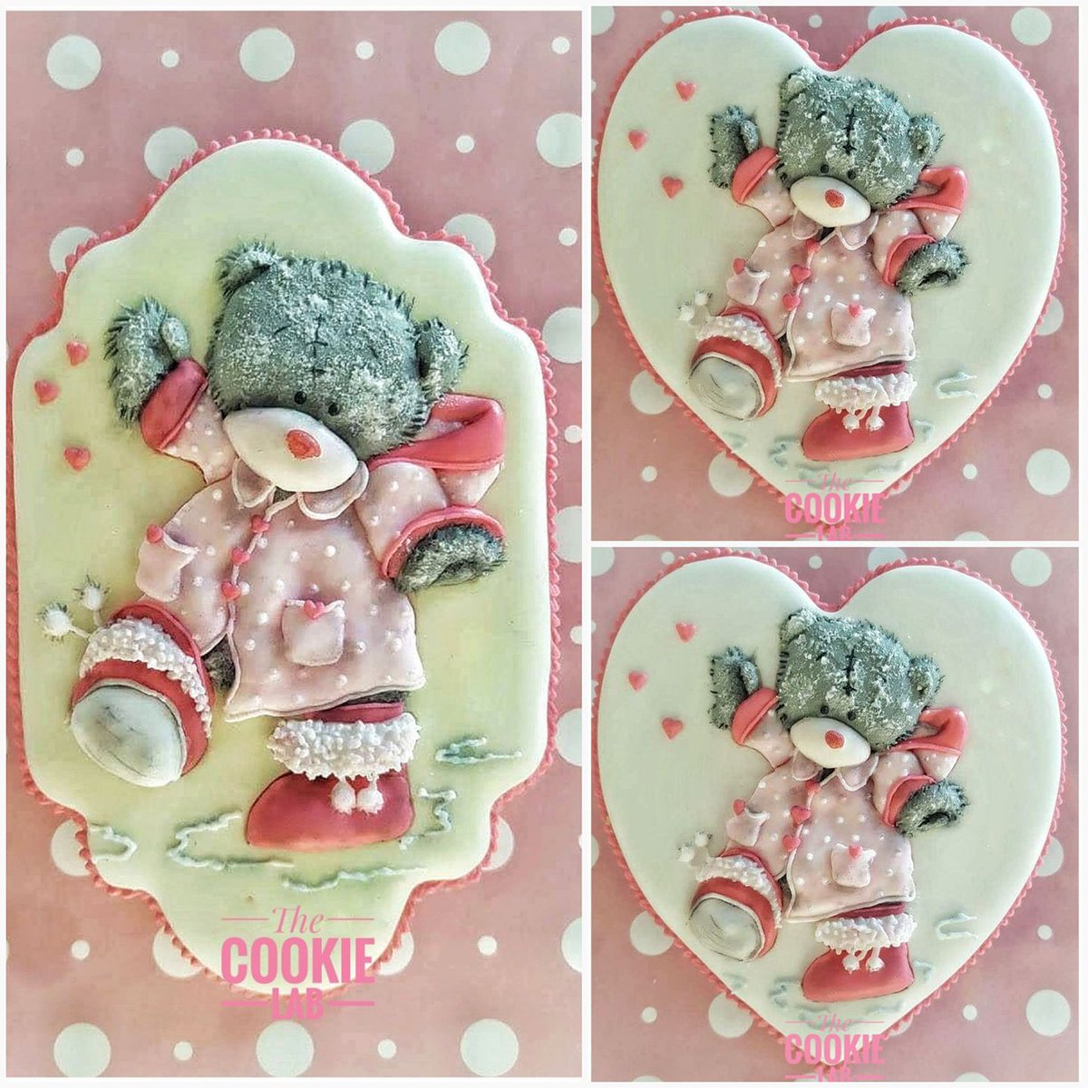 Tatty Teddy Cookies for two little girls!
Decorated with coloured royal icing using my Tridimensional piping style!
facebook.com/TheCookieLab.M…