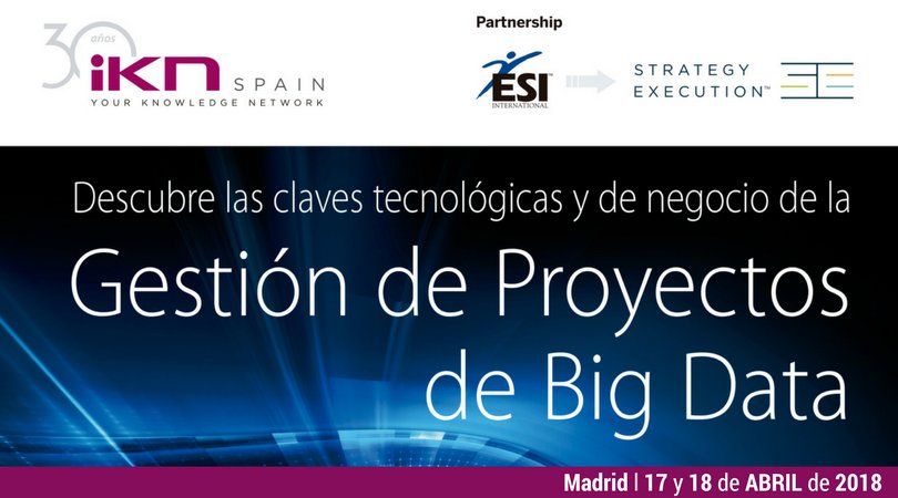 iKN_Spain's tweet photo. Conoce la #HojaDeRuta para diseñar, desplegar y liderar diferentes casos de uso de #BigData con el programa de #GestiónDeProyectos de #BigData de iKN Spain. Consigue toda la información en: https://t.co/WDjhqbZsEa https://t.co/97Hm4iICki