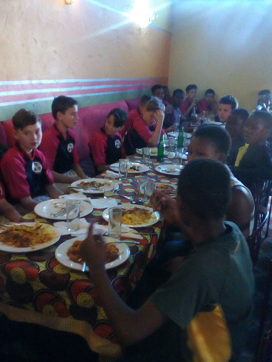 VusaAcademy's tweet photo. Rugby yesterday vs UK teams St Hughs and St Lochniver and a special lunch was hosted for the teams in Langa. A special S/O to our first VUSA girls. They rocked yesterday. #getstuckin https://t.co/UBcu2TxWJ9