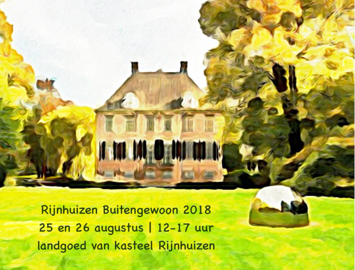 Eerste ronde voor inschrijving voor Rijnhuizen Buitengewoon is voor Nieuwegeinse kunstenaars. Deadline 10 april. Zie rijnhuizenbuitengewoon.nl