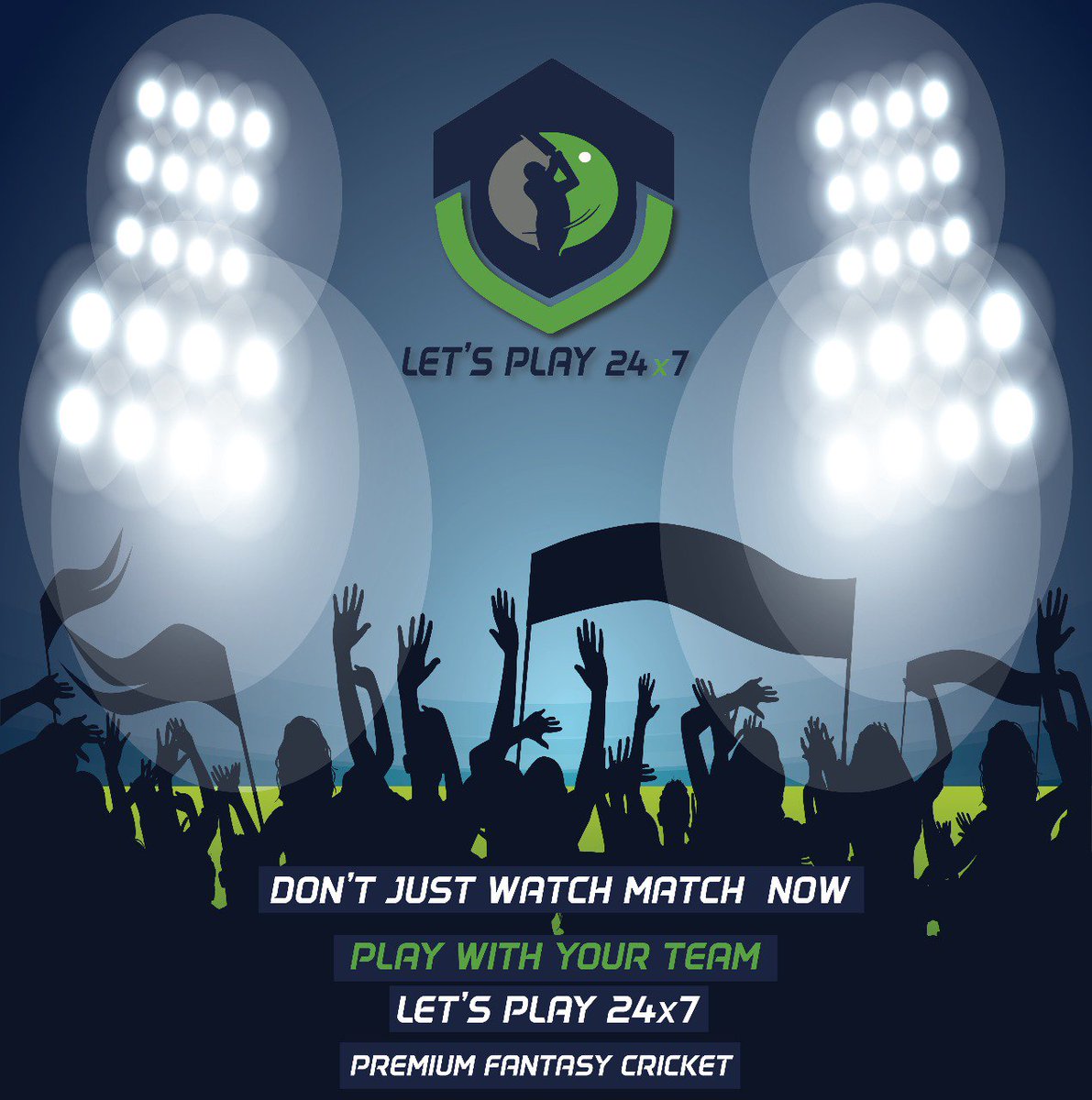 letsplay24x7's tweet photo. Don't just watch the match, Live it! 
Stop dreaming, START WINNING, Let's Play 24x7 #IPL18 #Fantasycricket #winbig #startwinning #letsplay247 https://t.co/jWlql9F5Sd