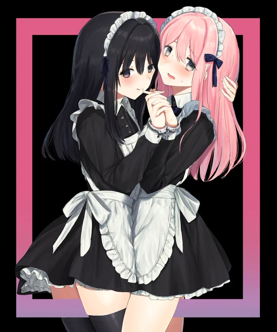 黒とピンクです 