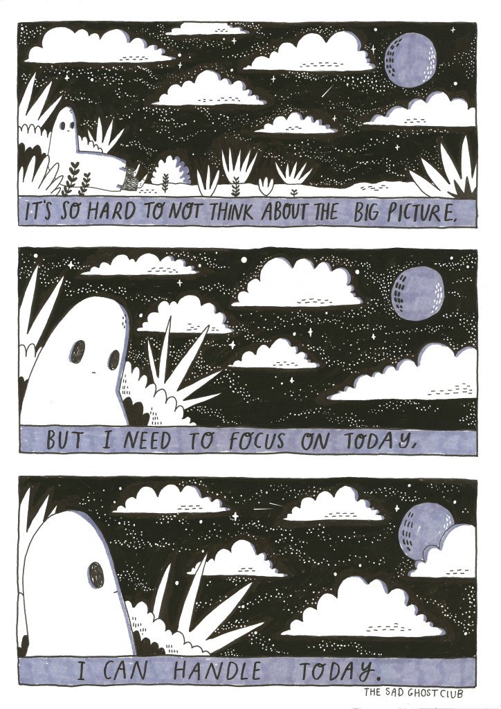 One day at a time ghosties... You can handle today.
From our Zine 'Getting By' which is available over at the https://t.co/FqjcbzbdvS
