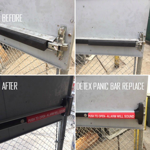 LocksmithProsUS's tweet photo. #Businessowner or #CommercialProperty? Do you need to check your exit-entrance systems? https://t.co/FQJokaBeRC Brand new Detex Panic Bar installed! Give the Pros a call 267-333-6969 #panicbar #exitsystem #locksmith #philly #buckscountypa https://t.co/VwOIjKhRCu