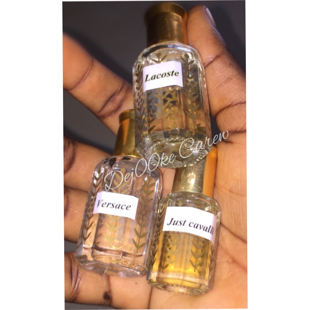 Ayokacarew's tweet photo. Hello,
I’m Dejoke, I have pure &amp; amazing designer perfume oils for sale.
3ML - N1000
6ML - N2000
12ML - 3500
24ML (+ free 6ML giveaway) - N7000
Delivery within Lagos is N1000.
DM or Call; 07084486445

Please RT, Buy and Refer.
Thank you 🙏🏻 https://t.co/2g2eLOVBHg