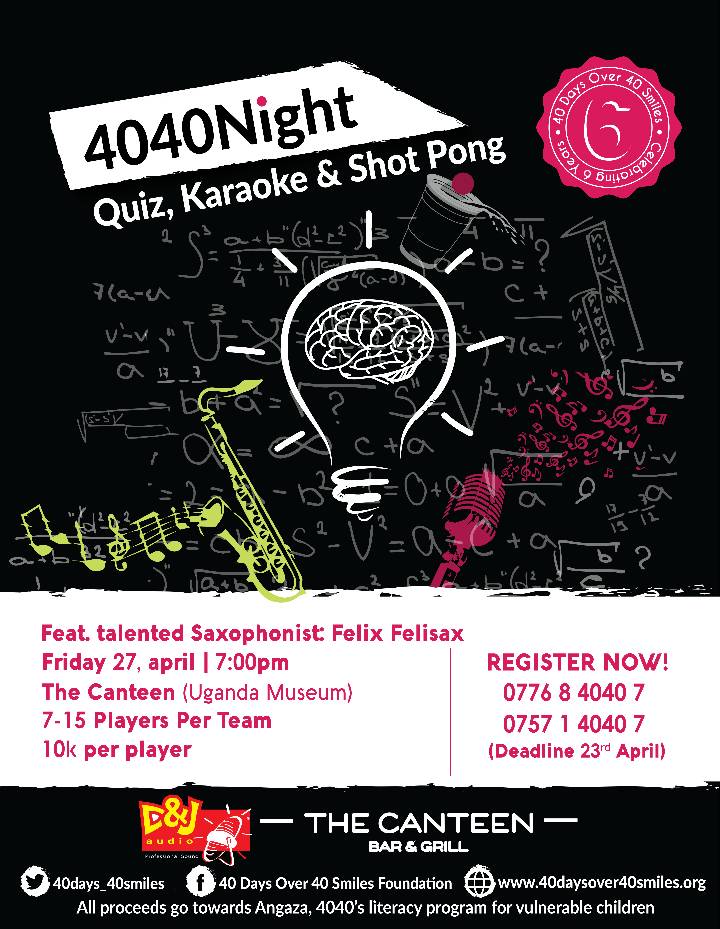 thatkemi's tweet photo. Did you know that the awesome peeps at #Team4040 are making this year's #4040Night with a little bit of extra Zest!
Tutademu ebirungo!
Akanzali supa! Register your team today! https://t.co/MG0urHCDZ7