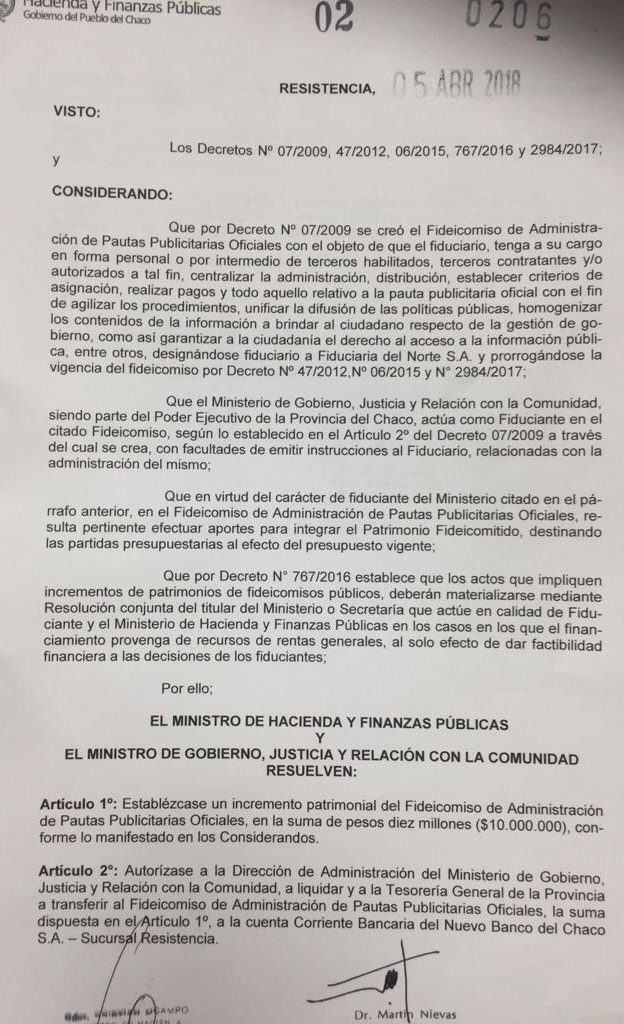 FelicindaCluney's tweet photo. Fideicomiso de Administración de Pautas Publicitarias?
Establecer criterios de asignación?
Y las licitaciones y concursos?
#ChacoGate https://t.co/vR4y0Xy7Tn