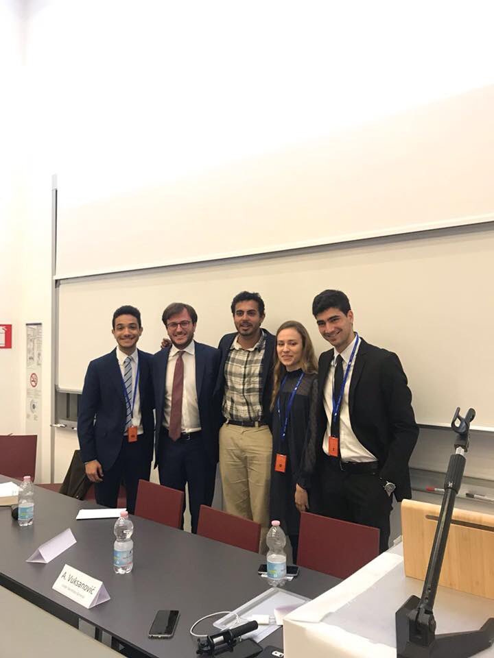 milmun's tweet photo. Dear delegates, 
we are happy to announce, that MILMUN2018 has officially started! 
MILMUN Advisory Board member Angelo Martelli, speaker guest from Reach initiative Aman Ritzi and MILMUN2018 Executive Committee members welcomed all the delegates! https://t.co/hfghTyRFBy