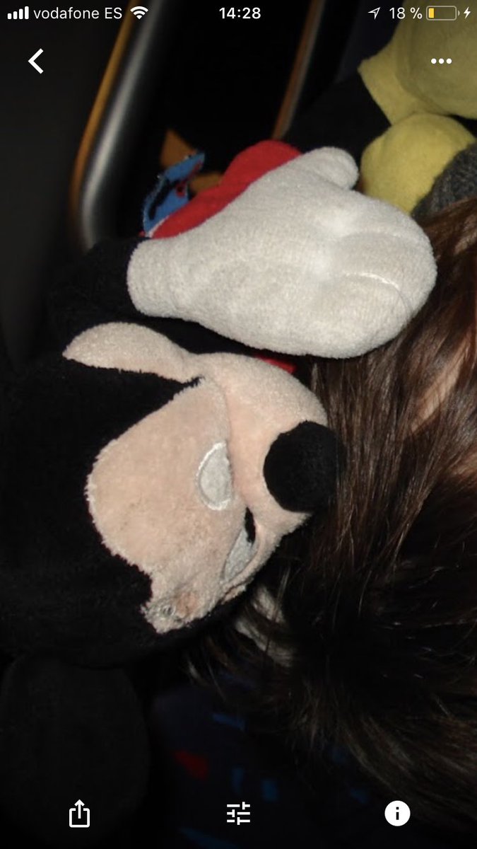 Urigoros's tweet photo. Nos han robado en Tenerife unas mochilas con un Mickey dentro de gran valor sentimental. Tiene una marca de una quemadura y está cosido en la parte delantera de una oreja. Compartid por favor, mi hijo está roto x dentro, 8 años con su muñeco favorito. ¡Gracias! https://t.co/U7lccQqmLA
