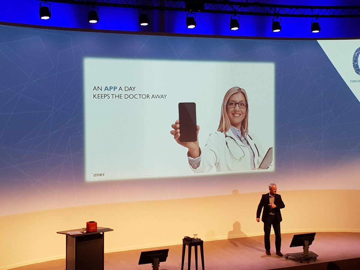 hightechcampus's tweet photo. ‘An app a day keeps the doctor away’! Interesting seminar today about Wearable Technology with John Baekelmans, managing director imec and Paul Swinckels of startup LifeSense. #wearabletechnology https://t.co/g3TMwW8t6C