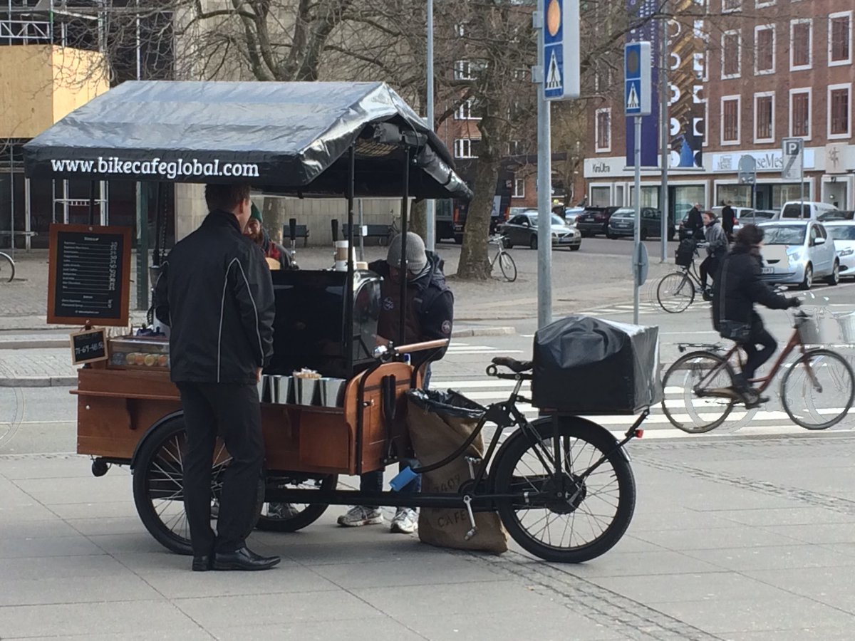 What’s not to like? Coffee and bike