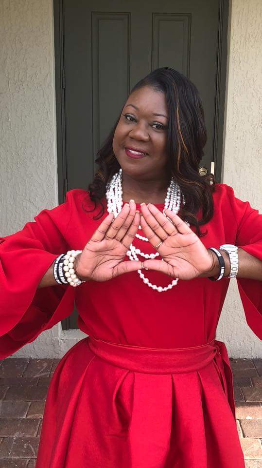 SybrinaFulton's tweet photo. Saturday night was AMAZING !! #55 all the way live. Proud member of Delta Sigma Theta, Miami Alumnae Chapter, line of 65 Elements of Fortitude #DST4ever #TreasuREDResilience ❤🐘🔺️ https://t.co/VB3k94ZJQK