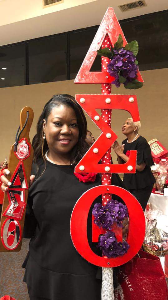 SybrinaFulton's tweet photo. Saturday night was AMAZING !! #55 all the way live. Proud member of Delta Sigma Theta, Miami Alumnae Chapter, line of 65 Elements of Fortitude #DST4ever #TreasuREDResilience ❤🐘🔺️ https://t.co/VB3k94ZJQK