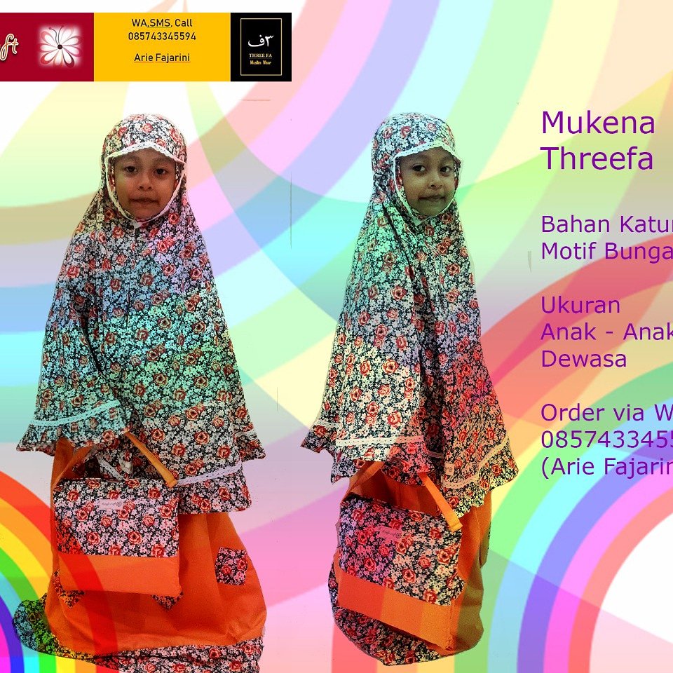 threefacraft's tweet photo. Mukena anak. Harga mulai Rp. 75.000,- https://t.co/N7D0J0V80z