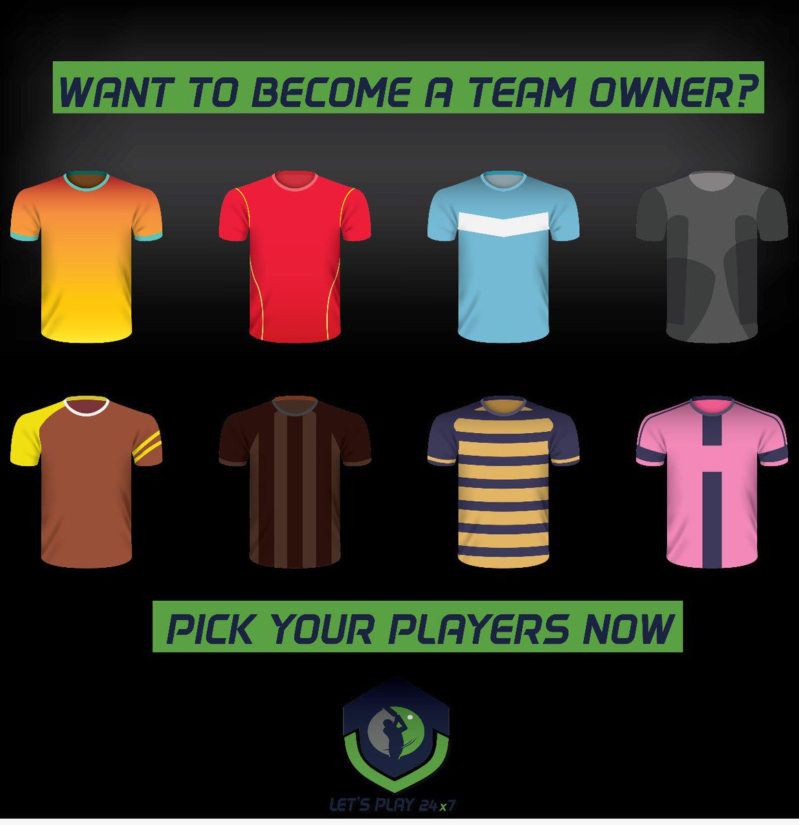 letsplay24x7's tweet photo. Make your All Start team and be a Team owner! Stop dreaming, START WINNING, LETS PLAY 24X7 #IPL18  #FantasyCricket #LetsPlay247 #fantasysports https://t.co/0tvfOJ4kLm