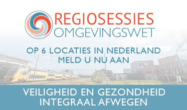 Binnenkort bij u in de buurt: Regiosessies #Omgevingswet - veiligheid en gezondheid integraal afwegen. Speciaal voor ruimtelijke ordening-specialisten en  veiligheids-, gezondheidsexperts. Check ow.ly/IKrl30jogxi voor de sessie bij u in de buurt. In opdracht van <a href="/MinIenW/">Ministerie van Infrastructuur en Waterstaat</a>