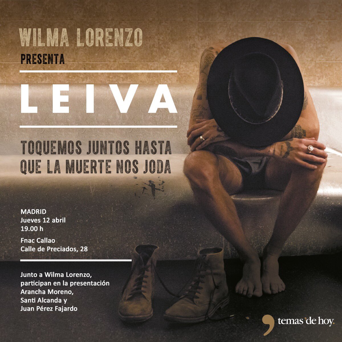 El jueves estaré presentando “Toquemos juntos hasta que la muerte nos joda” en <a href="/Fnac_ESP/">Fnac España</a> (Callao) a las 19h. Acompañadme, anda :)