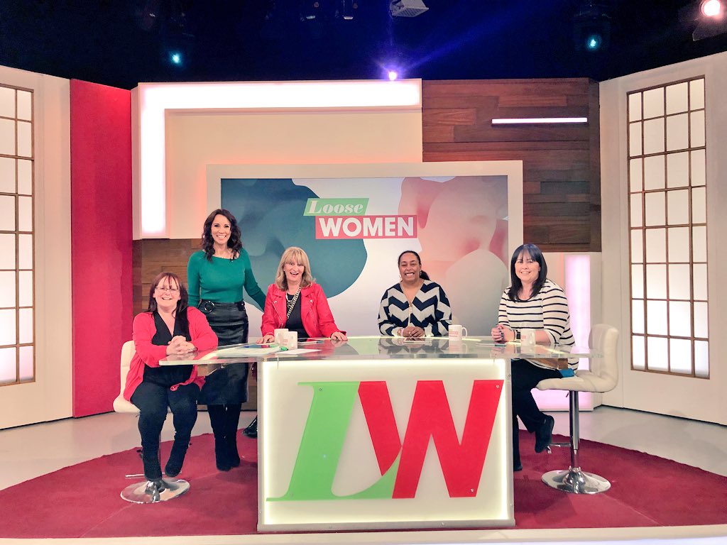 ImKarlLucas's tweet photo. Today’s @loosewomen stand ins with special guest @andrea_mclean #LooseWomen https://t.co/r5lPJh9DEV