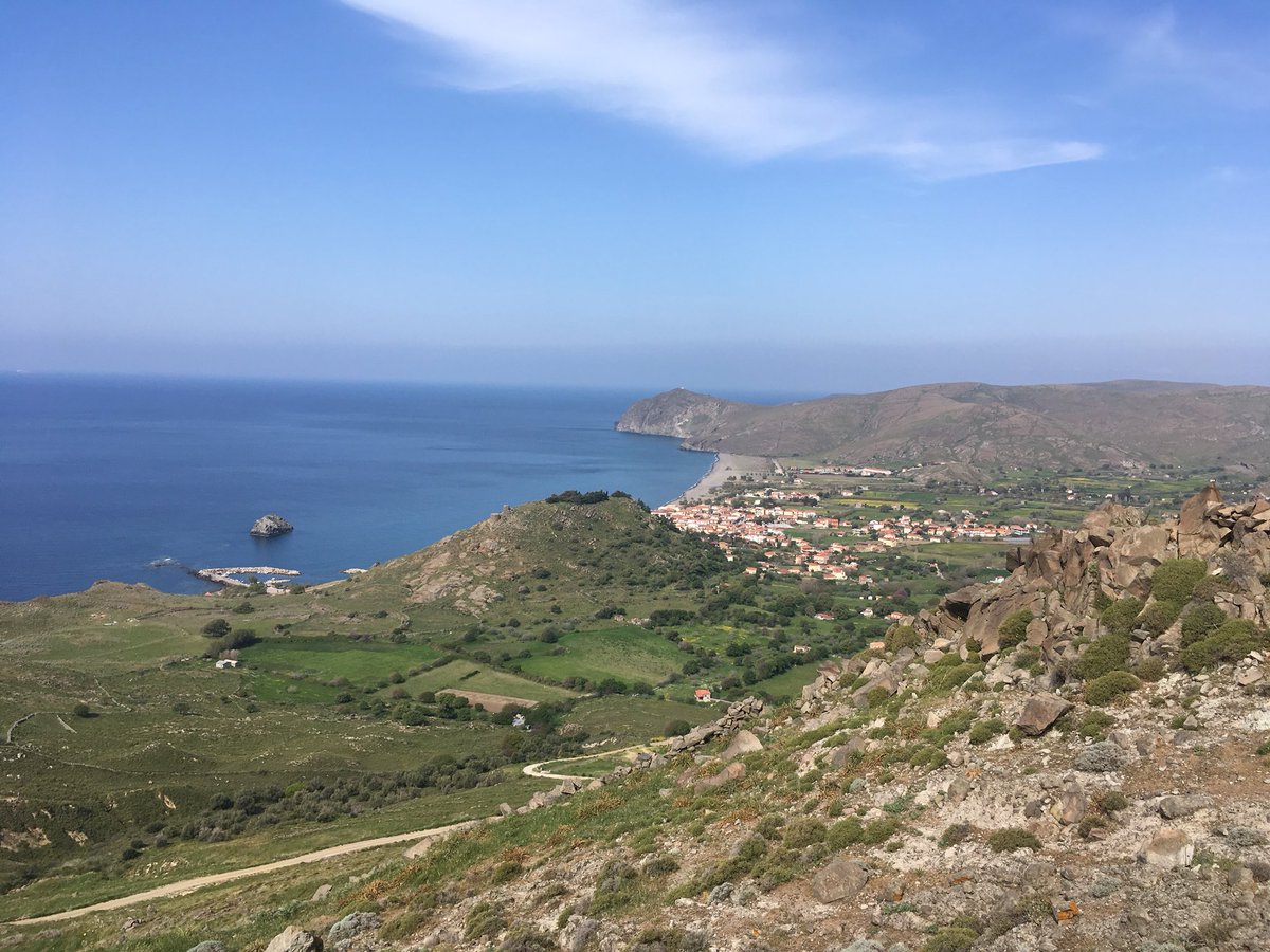 Our beautiful village from up high. A slice of #paradise. #summer2018 #RelaxAsHardAsYouLike #Lesvos