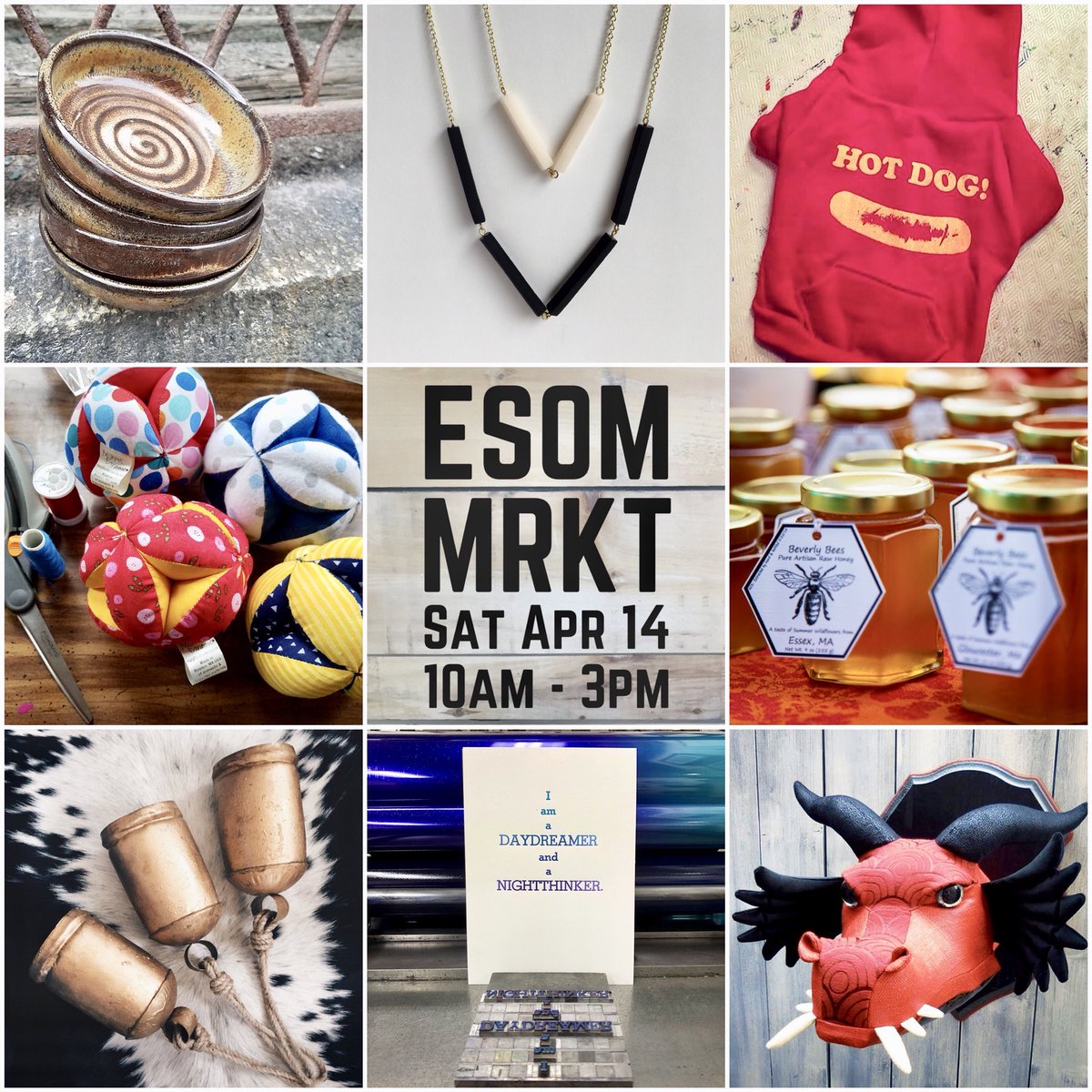 Our friends from #thirstboston will be joining us for Saturday's #ESomMarket! Come find out about N.E.’s premier #cocktail festival happening the weekend of 4/27-4/29 and check out this month's local makers and merchants! #eatbrunchbuystuff facebook.com/events/3540779…
