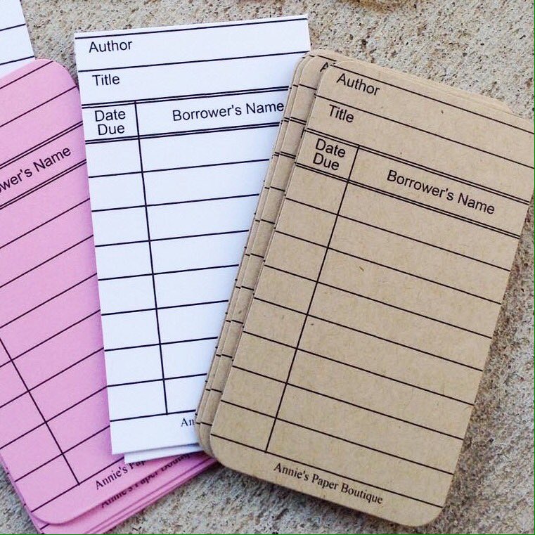 TrendyTwine's tweet image. Kraft Mini Library Cards will be back in stock this weekend. #librarycard #journalingcards #journaling #planning #planner #stationery #notetoself #memorykeeping #booknerd