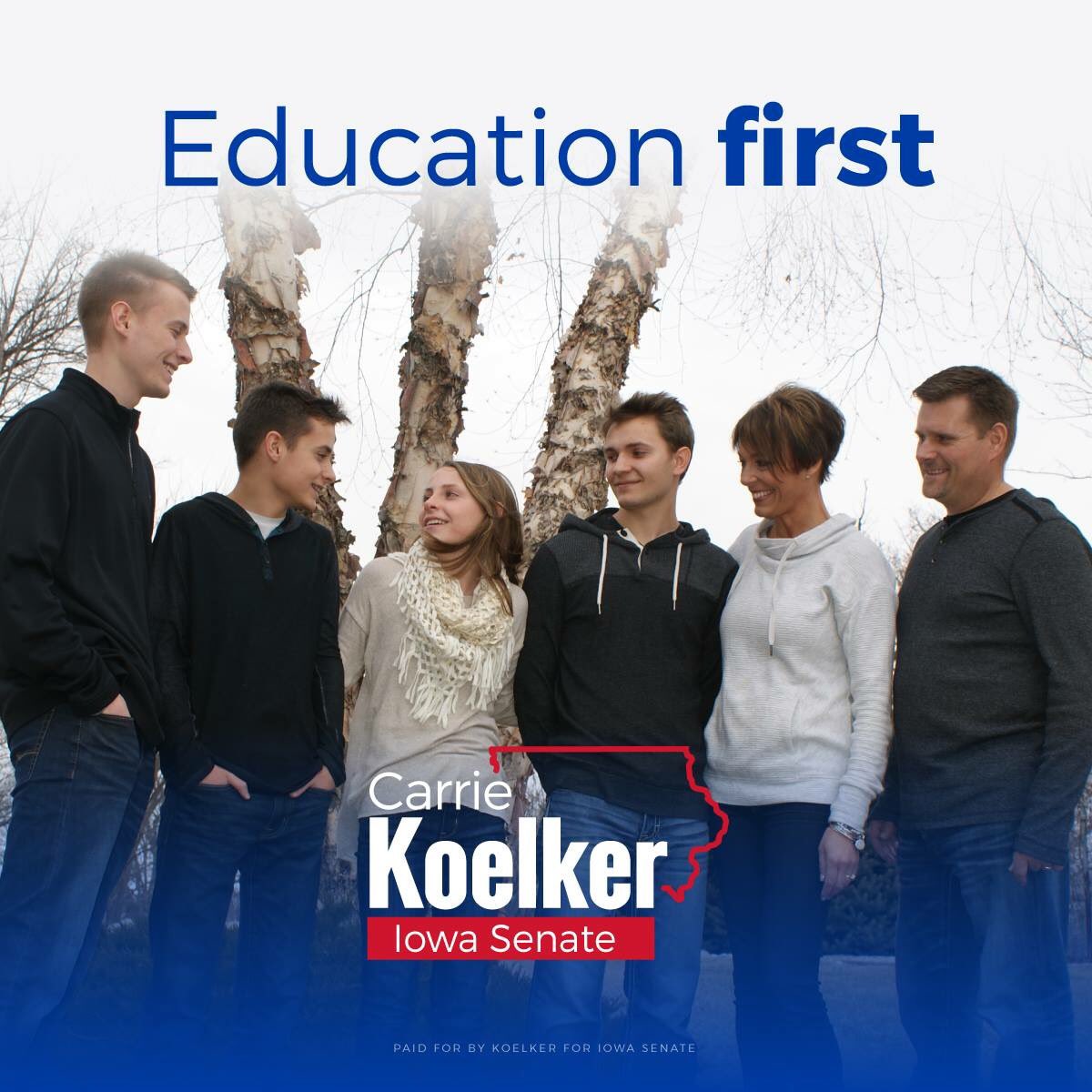CarrieKoelkerIA's tweet photo. I believe Iowa’s secondary education system must ensure post-secondary success by helping Iowans receive the skills and training necessary to compete in a knowledge-based economy. https://t.co/QTzU17NaQx