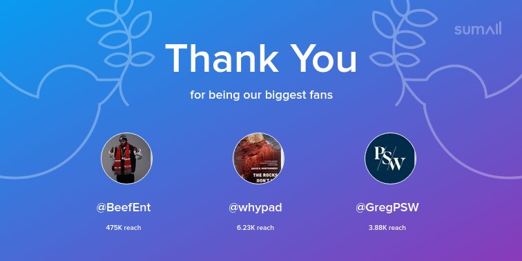 philstockworld's tweet image. Our biggest fans this week: @BeefEnt, @whypad, @GregPSW. Thank you! via sumall.com/thankyou?utm_s…