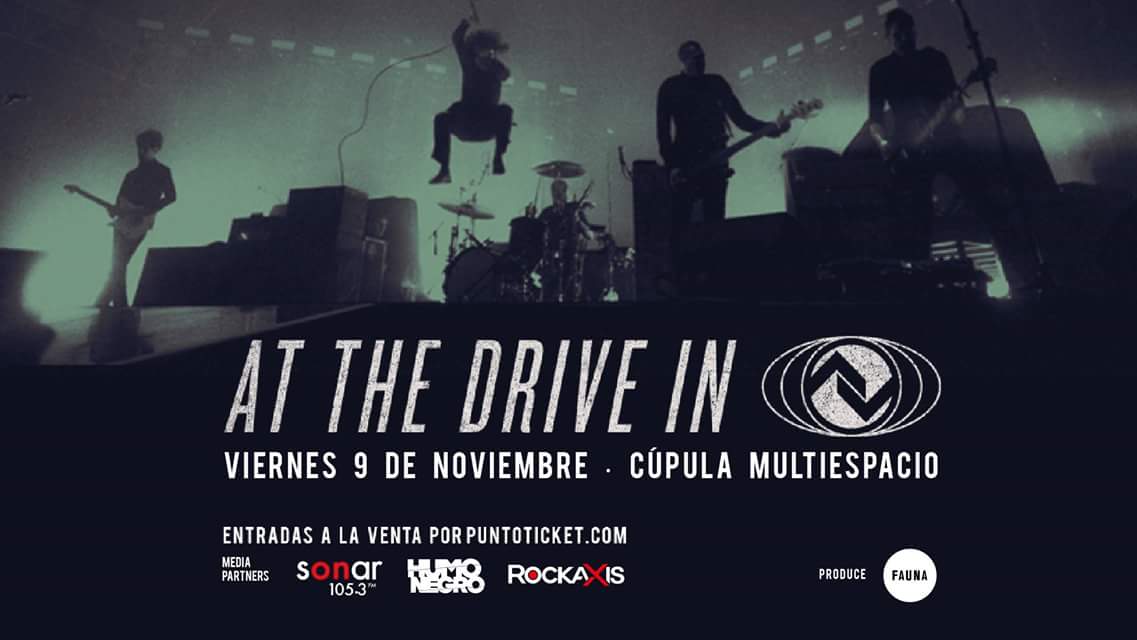 NewRockChile's tweet photo. @AtTheDriveIn en Chile • 9 de noviembre • @cupulamulti #AtTheDriveIn #CupulaMultiespacio https://t.co/l0x1SXeM9u