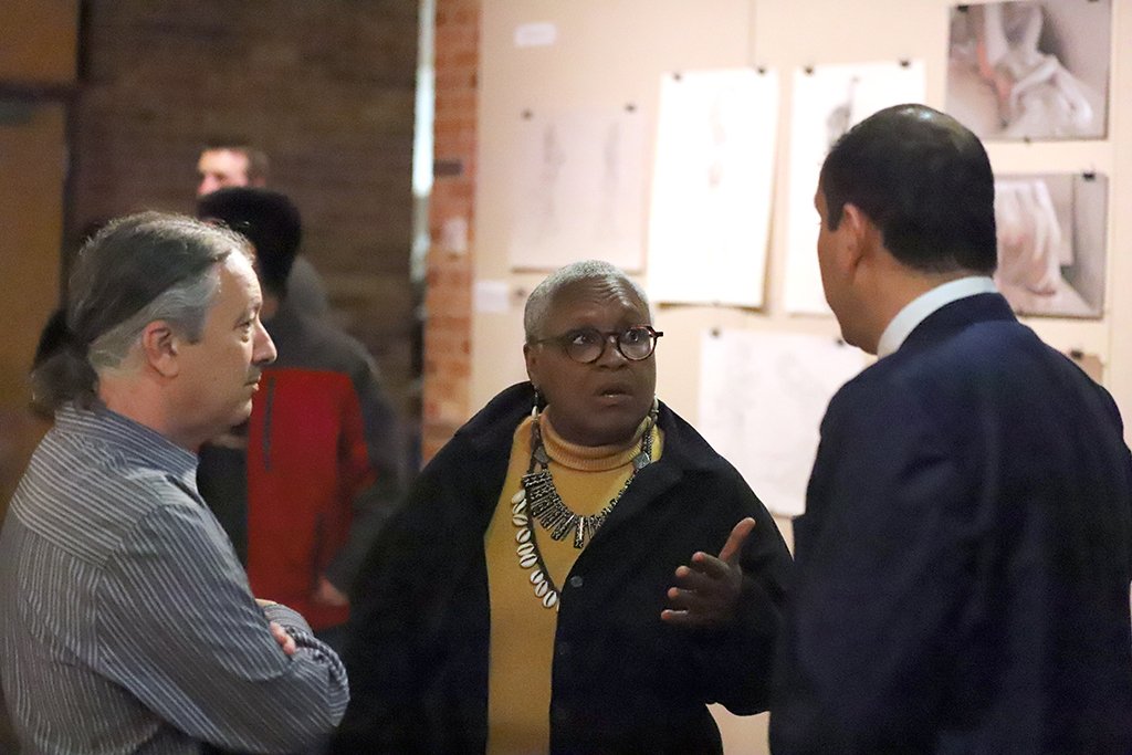 WichitanOnline's tweet photo. Artist displays vulnerability at medical art gallery open. Read @brittnivilandre‘s article for more: https://t.co/oBsrjfB2yM https://t.co/BNxtNBstuZ